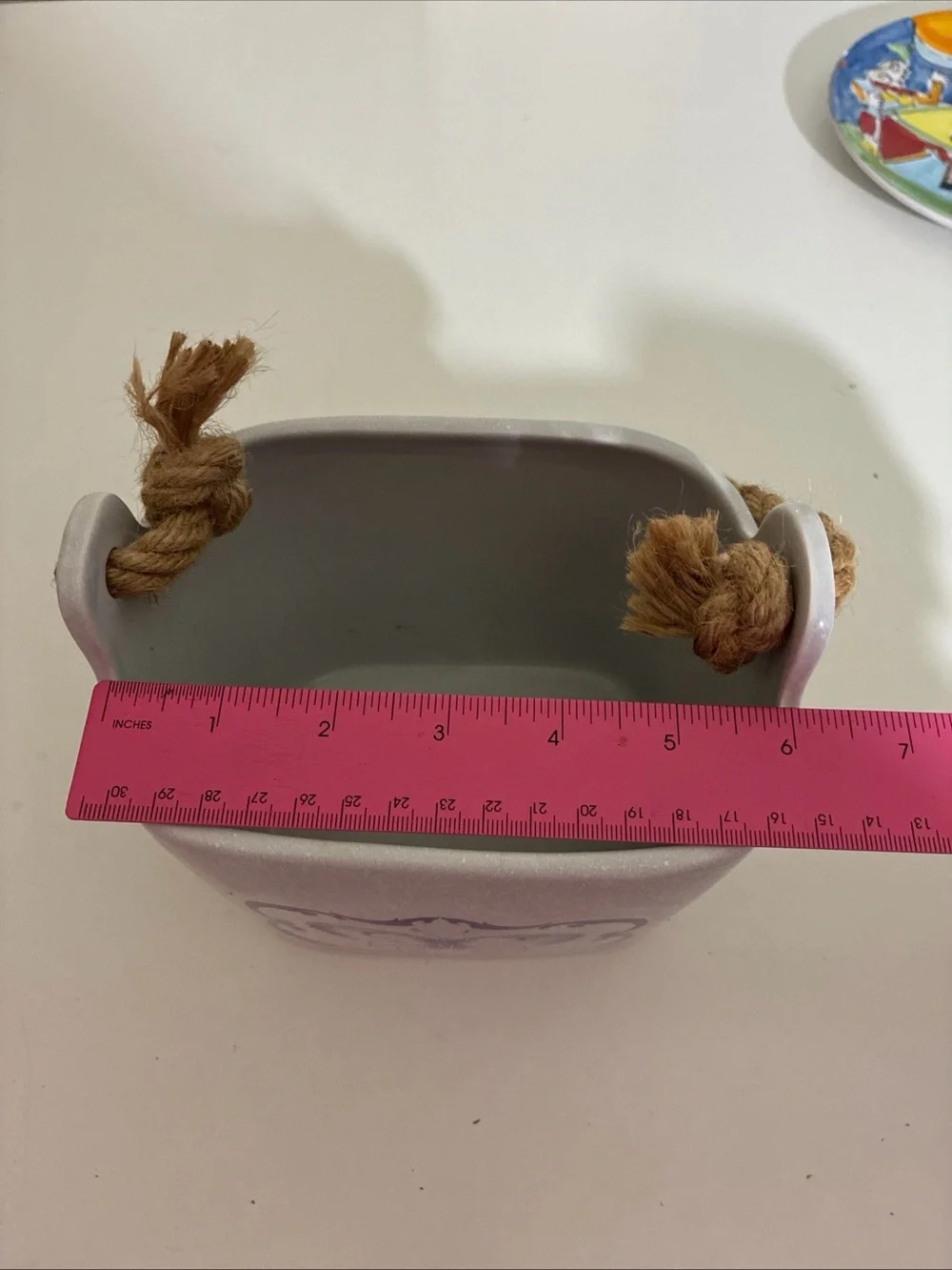 Le Papillon Ceramic Butterfly Planter Rope Handle Utensils Storage Organization
